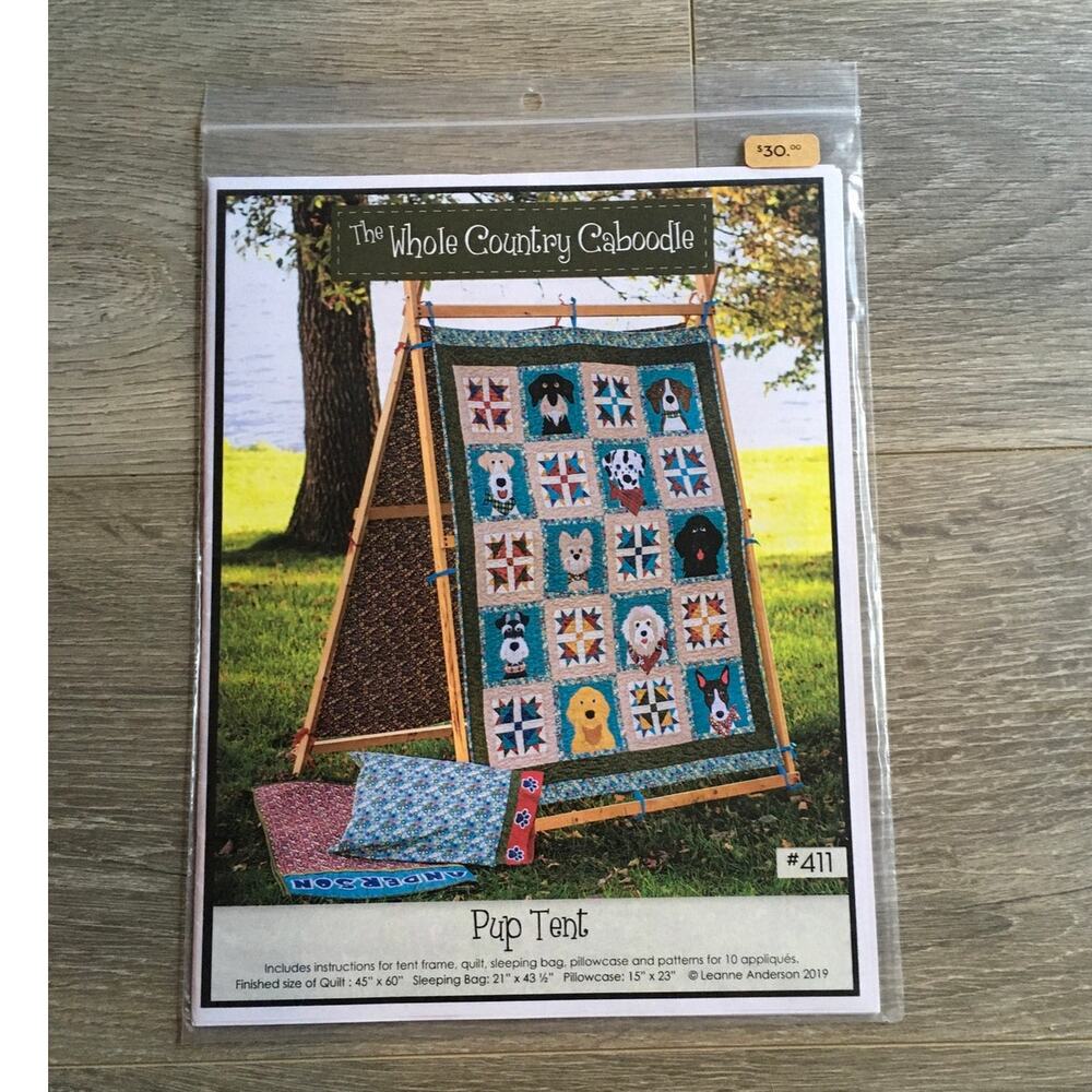 Whole Country Caboodle Quilt Sewing Pattern Pup Tent Dog Puppy